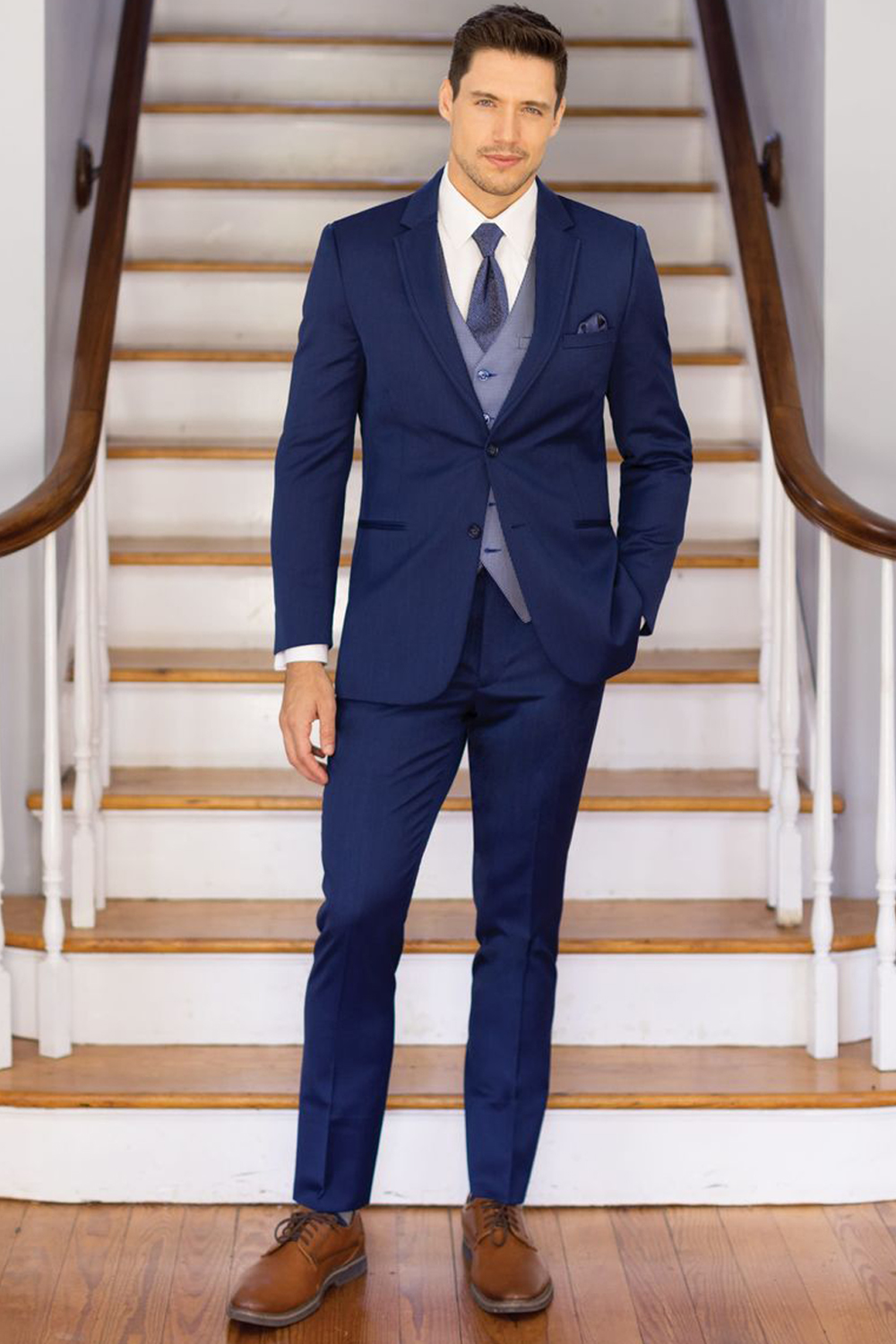 Michael Kors Blue Performance Wedding Suit - Belmeade Mens Wear