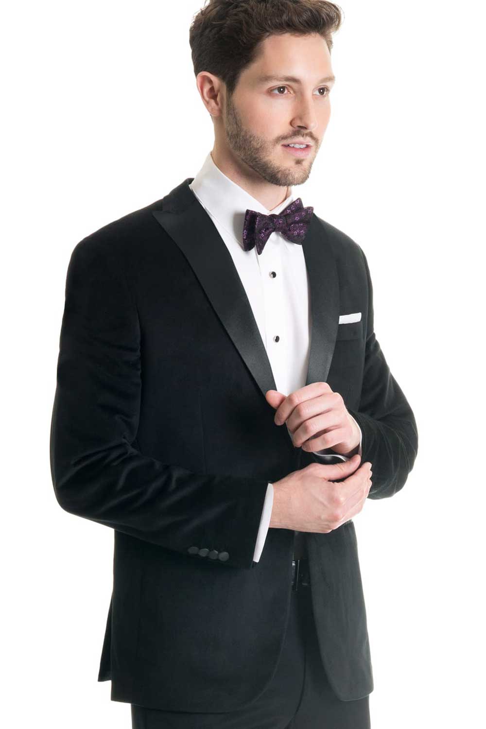 velour tuxedo jacket
