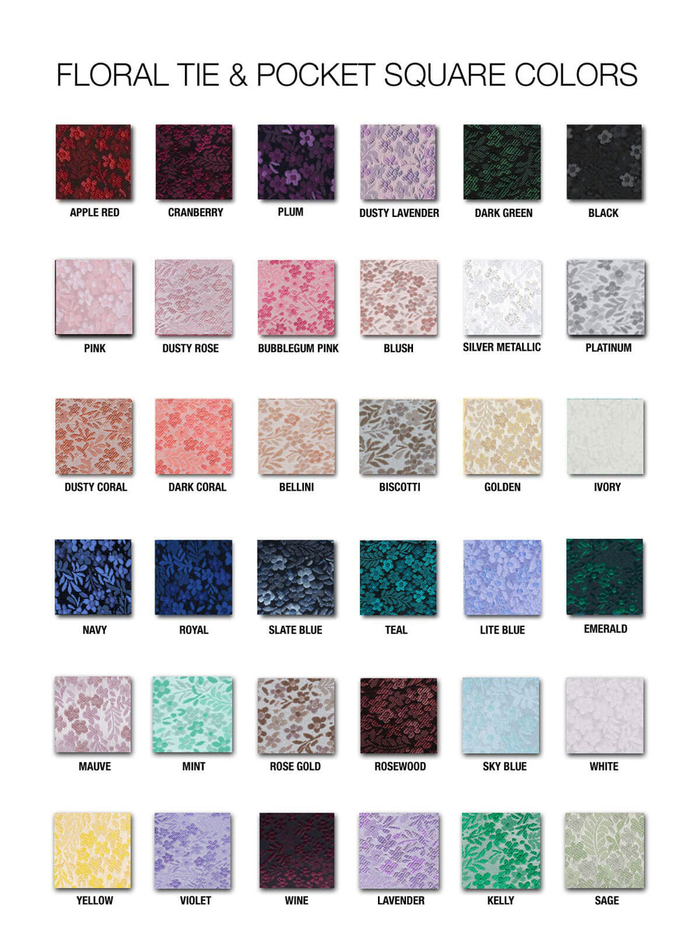 Floral color choices
