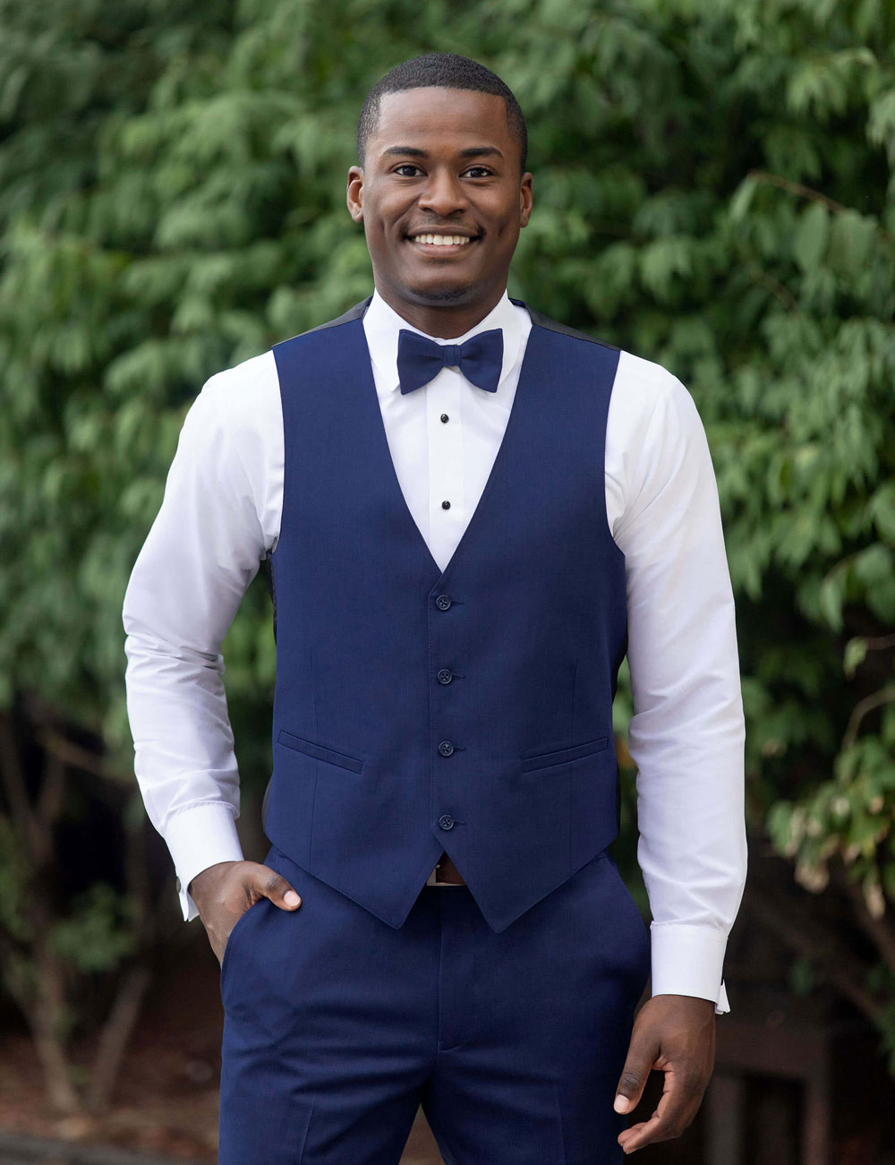 Michael Kors Blue Performance Wedding Suit RENTAL - Belmeade Mens Wear