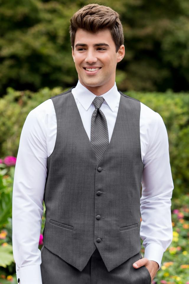 Michael Kors Steel Grey Sterling Wedding Suit RENTAL - Image 2