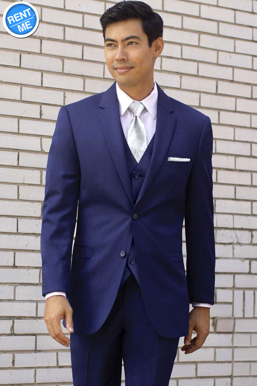Michael Kors Blue Performance Wedding Suit Rental - Belmeade Mens Wear
