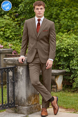 Brown Archer Slim Fit Suit RENTAL