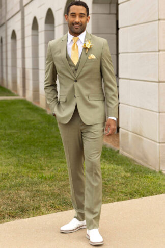 Sage green men's suit