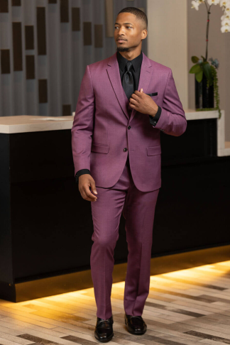 Violet Stretch Slim Fit Suit