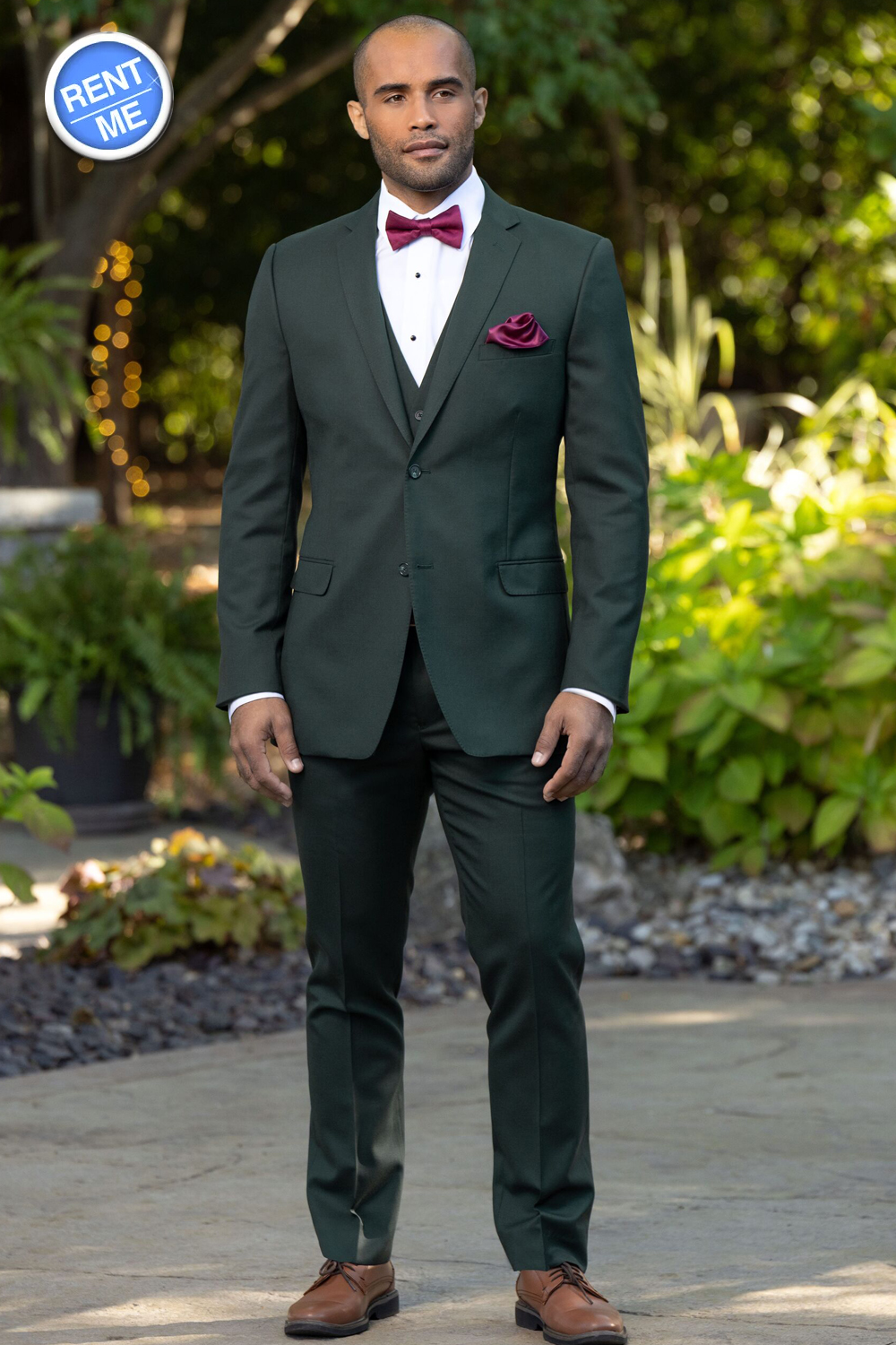 Hunter Green Luka Suit by IKE BEHAR - RENTAL - Belmeade Mens Wear