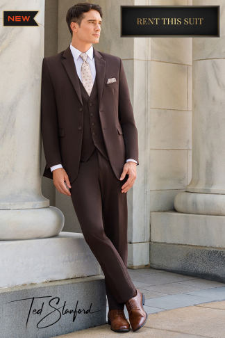 Chocolate 'Metro' Suit - RENTAL